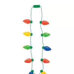 Oversized Light-Up Christmas Lights Necklace,